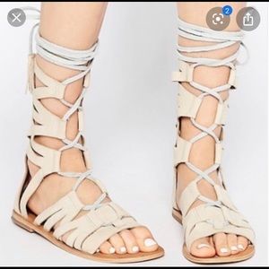 Free People Suede Gladiator sandals